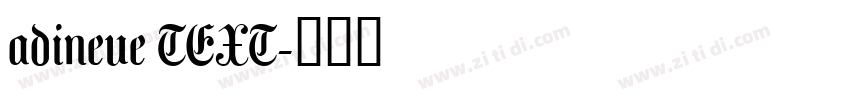 adineue TEXT字体转换